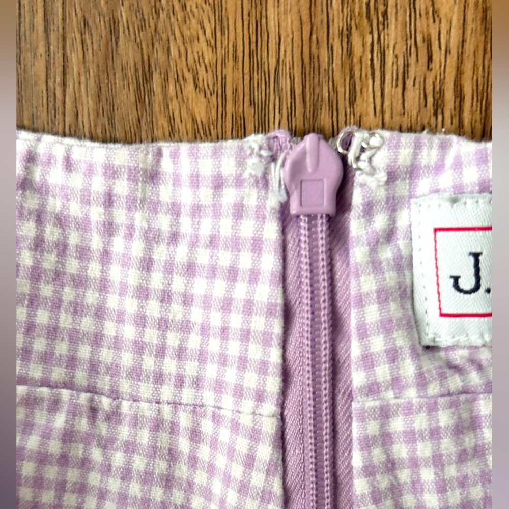 VTG 90s JG Hook Pastel Gingham Skirt Built-In Shorts Preppy Coquette Twee Y2K M - Picture 9 of 11